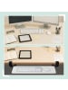 relaxdays Tastaturablage in Weiß - (B)65 x (T)24 cm
