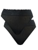 Calida Jazzpant, 2er-Pack in schwarz