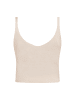 NAEMI Damen Tank Top in Hellbeige Melange