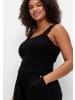sheego Jumpsuit in schwarz