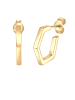 Elli Ohrringe 925 Sterling Silber Geo, Hexagon in Gold