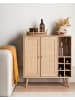 Beliani Sideboard PAGET in Braun - (W) 83 x (H) 89 x (L) 39 cm