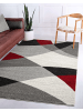 the carpet Kurzflorteppich Pearl A in Grau Rot