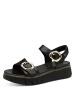 Tamaris Sandale Sandalette in schwarz