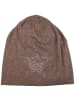 styleBREAKER Beanie Mütze in Taupe-Braun