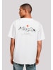 F4NT4STIC Heavy Oversize T-Shirt Oversize Escape Discover The World in weiß