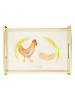 Mr. & Mrs. Panda Kaffeetablett Huhn Stolz ohne Spruch in Vintage