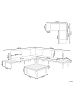 Beliani 7-tlg Lounge Set CORATO in Grau/Braun