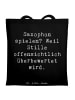 Mr. & Mrs. Panda Tote Bag Spruch Saxophon Leidenschaft mit Spruch in Schwarz