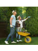 relaxdays Schubkarrenrad in Gelb/ Grau - 4.00-8