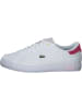 Lacoste Schnürschuhe in white/pink