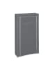 relaxdays Schuhschrank "Stoff" in Anthrazit - (B)86 x (H)158 x (T)30 cm