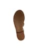 Sixth Sens Flache Sandalen mit Reißverschluss Grün