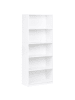 Beliani Bücherregal ZEHNA in Weiß - (W) 80 x (H) 195 x (L) 40 cm