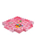 relaxdays 52-tlg. Puzzlematte in Pink/ Rosa