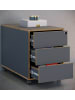 VCM  Holz Rollcontainer Bürocontainer Salia 3 Schublade in Anthrazit