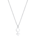 Elli Halskette 925 Sterling Silber Venus-Symbol in Silber