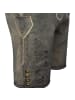 KRÜGER Lederhose Juan in grau