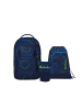 Satch Schulrucksac-Setk MATCH PLUS "Blue Tech" 3-tlg. in Blau