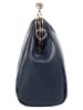 Cluty Abendtasche echt Leder in blau