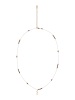 IZIA Women Chain Necklace in Gold Violet