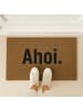 relaxdays Fußmatte "AHOI" in Natur/ Schwarz - 80 x 50 cm