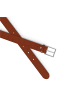 Kmisso Gürtel in Cognac Brown - Silber