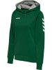 Hummel Hummel Cotton Kapuzenpullover Hmlgo Multisport Damen Atmungsaktiv in EVERGREEN