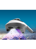 Clean Maxx Milben-Handstaubsauger mit UV-C-Licht 300W weiß/grau Weiß