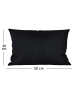 JACK 2er Set Outdoor Kissenhülle 30x50cm Uni in Schwarz