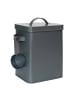 relaxdays Metallbox in Anthrazit - 6,5 Liter