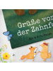 Mr. & Mrs. Panda Strandtuch Bär Zahnfee Design mit Spruch in Weiß