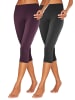 Vivance Active Caprileggings in 1x beere, 1x schwarz