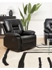 Beliani Fernsehsessel BERGEN in Schwarz - (W) 90 x (H) 101 x (L) 72 cm