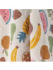 Bloomingville Decke FRUITTA mit Früchten und roten Quasten 160x130 cm