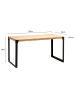 KADIMA DESIGN Esszimmertisch 120x60x76 cm Massivholz Metall Esstisch