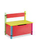 relaxdays Kindersitzbank in Bunt - (B)60 x (H)54,5 x (T)35 cm