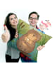 Mr. & Mrs. Panda Kissen Otter Muschel Design ohne Spruch in Weiß