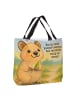 Mr. & Mrs. Panda Shopper Quokka Happy Design mit Spruch in Weiß