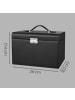 SONGMICS Schmuckkasten Bridie in Schwarz - (B)26 x (H)17.4 x (T)18.2 cm