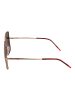 HUGO Frauen Sonnenbrille Quadratisch Rot