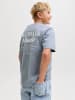 JACK & JONES Junior T-Shirt JORNORREBRO TYPO TEE CREW NECK JNR in tradewinds