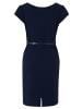 BETTY & CO Etuikleid mit Gürtel in Dunkelblau