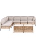 Beliani 8-tlg Lounge Set OMEGANA in Beige/Schwarz