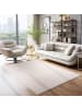 KADIMA DESIGN Teppich Kurzflor Uni-Farbe Microfaser Antirutsch Wohnzimmer waschbar in Beige