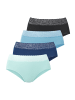 LASCANA Taillenslip in navy, blau, türkis, schwarz