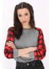 myMo ROCKS Women Blouse in red grey
