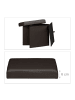 relaxdays Faltbarer Sitzhocker in Braun - (B)38 x (H)38 cm