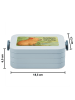 Mr. & Mrs. Panda Lunchbox Capybara Blume Design mit Spruch in Blau Pastell