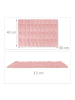 relaxdays Badematte in Altrosa - 60 x 40 cm